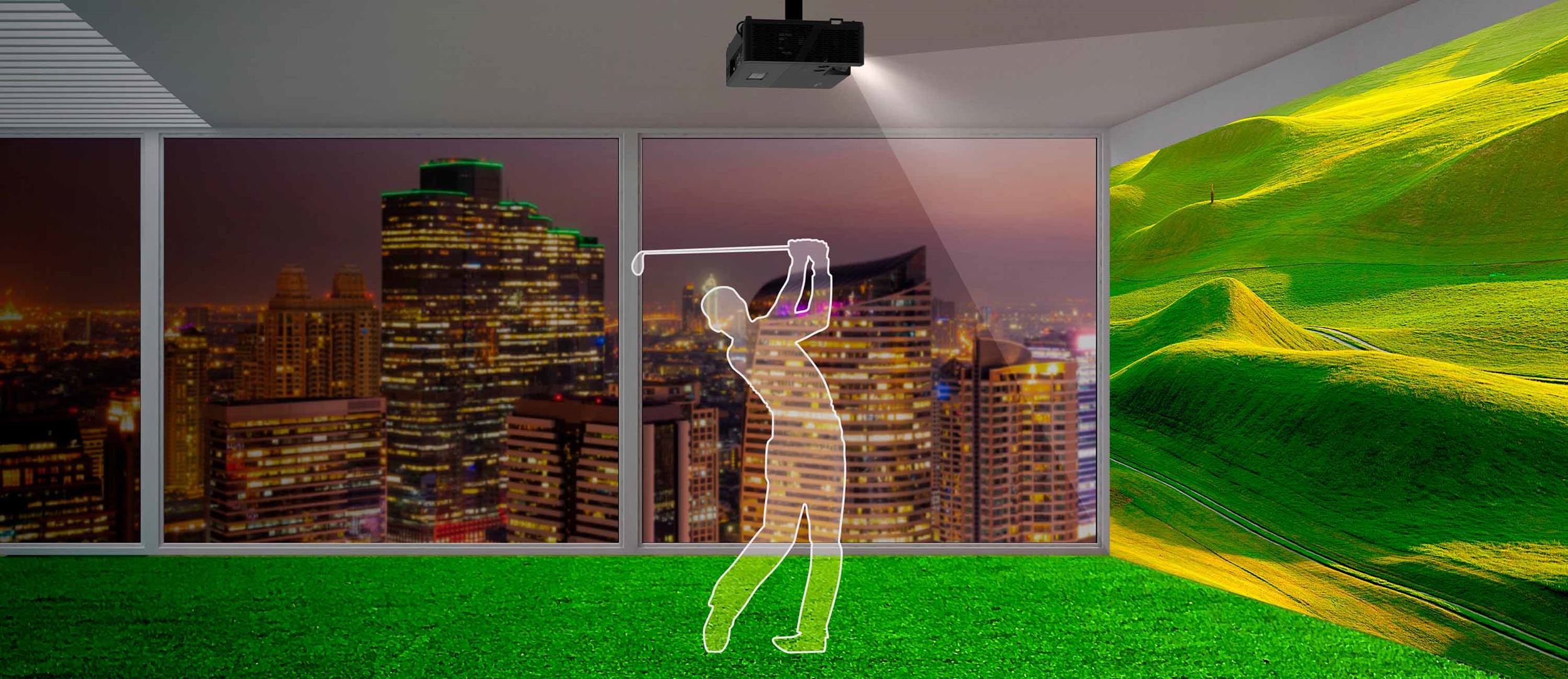 Bildmodus für Golfsimulation